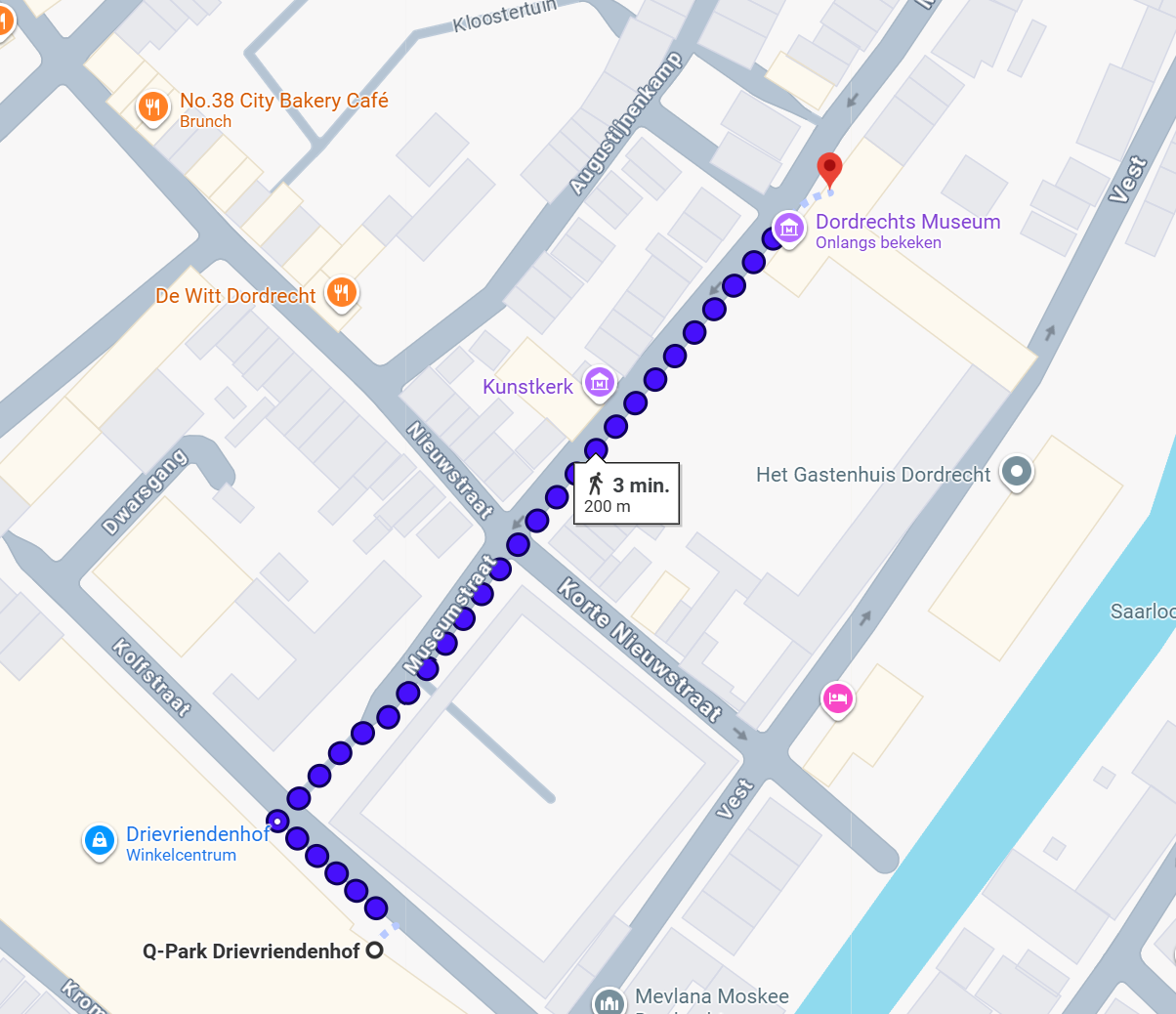 Route vanuit Drievriendenhof